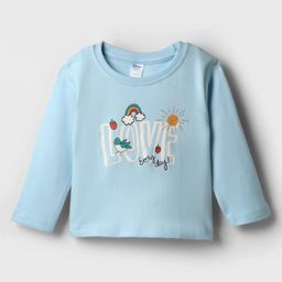 Tango Interlock Full Sleeves T-Shirt with Text Print - Light Blue-picture-22