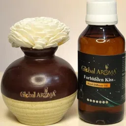 GLOBAL AROMA Forbidden Fragracne Ethenic Flower Pot Reed Diffuser Set-5
