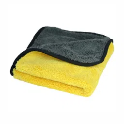 Sparrow world Yellow & Black High Absorption Hand Towel-48