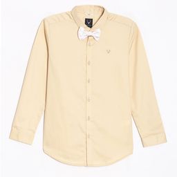 Allen Solly Junior Boys Spread Collar Solid Cotton Slim Fit Casual Shirt-image-61