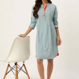 ETC Geometric Printed Shirt Nightdress-image-9