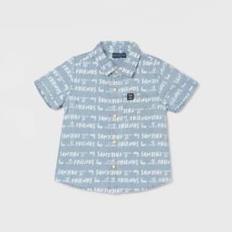 Juniors by Lifestyle Ice Blue Cotton Printed Shirt-picture-46