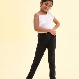 Go Colors! Kids Black Cotton Slim Fit Jeggings-image-39
