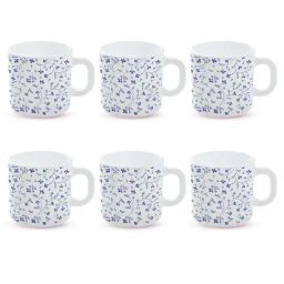 Larah by Borosil White Ceramic Tea & Coffee Mug - Set fo 6 180ml-image-57