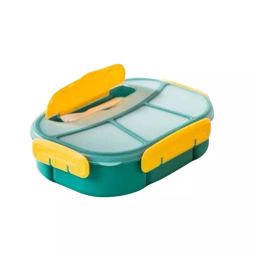 CATRON 4 Compartment Lunch Box with Handle & Spoon for Adults & Kids, CT-8563-16