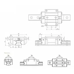 HIWIN Linear Guide Block 42 mm 1.16 Kg, RGW 30 CC image 3