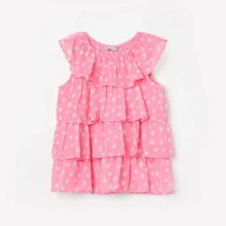 Fame Forever by Lifestyle Kids Pink Floral Print Top-image-49