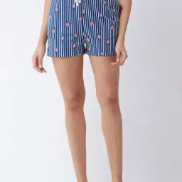 Miss Chase Blue & White Striped Shorts-picture-29