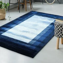 Saral Home Blue Cotton Carpet - Set of 1-20