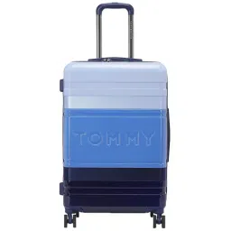 Tommy Hilfiger Triton Plus Blue 8 Wheel Small Hard Cabin Trolley - 40 cm-image-2