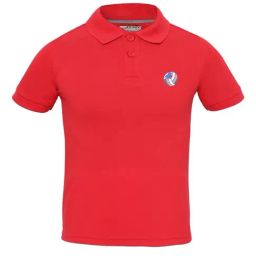 Jockey Kids Red Solid Polo T-Shirt-image-110