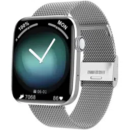 IZI Smart Calling GPS Smartwatch with Steel Band (Silver)-27