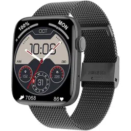 IZI Smart Calling GPS Smartwatch with Steel Band (Black)-picture-37