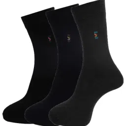 Dollar Multi Cotton Self Pattern Socks - Pack of 3-19