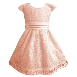 A.T.U.N. Peach Lace Dress-image-98