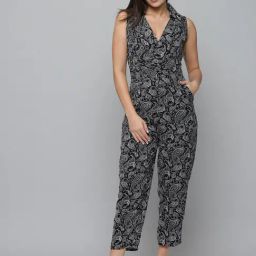 SHOWOFF Black Printed Jumpsuit-image-47