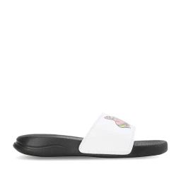 Puma Kids White & Black Casual Slides-image-53
