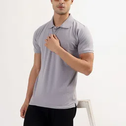 ALAKH HUB Polo Collar Muscle Fit T-shirt-image-51
