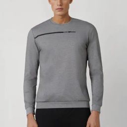 Van Heusen Grey Regular Fit Logo Printed Sweatshirt-image-78