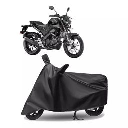 Auto Pearl Polyester Two Wheeler Cover for Yamaha MT 15 New (Grey)-image-32