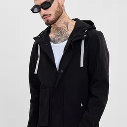 Snitch Men Colourblocked Open Front Jacket-13