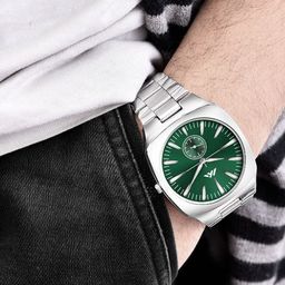 DOUBLERUN Men Dial & Bracelet Style Straps Analogue Multi Function Watch H05NNMT-813 image 3