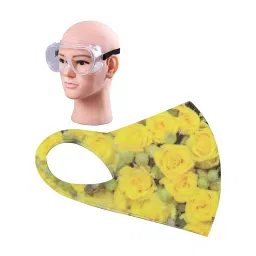 ORILEY GC-002017 Universal Plastic Goggle with Reusable Polycarbonate Face Mask Yelllow (Pack Of 6)-image-64