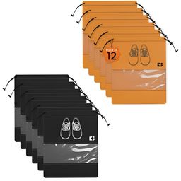 Aura Black 12 Pieces Non-woven Shoe Cover Organisers-57