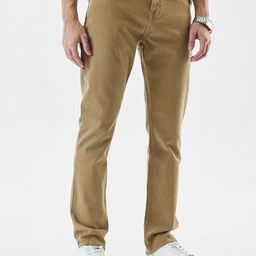 Snitch Men Tan Mid-Rise Slim Fit Jeans-image-98