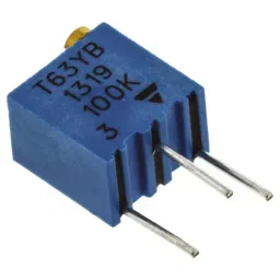 Vishay Through Hole Trimmer Potentiometer 250 mW Power 100 kΩ Resistance Pin Terminal, T63YB104KT20-image-75