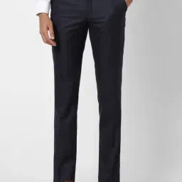 Van Heusen Navy Skinny Fit Trousers-image-73