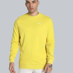 Puma Yellow Regular Fit Sweatshirt-image-47