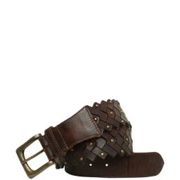 Art N Vintage Brown Leather Waist Belt For Men-image-20