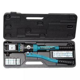 Leyden Hydraulic Crimping Tool Kit 10-300 mm² Range 16 Ton (16000 Kg) Pressure Cable Lugs Termination, ‎YQK-300-19