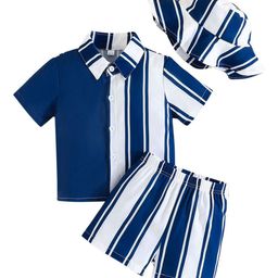 StyleCast x Revolte Boys Colourblocked Shirt With Shorts-35