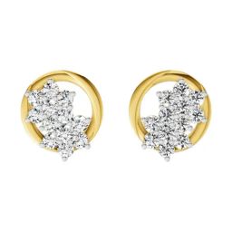 Sparkles Lab Grown Diamond 14k (585) Yellow Gold Earrings for Women-picture-35