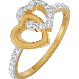 Emori 18k Yellow Gold & Diamond Harmony of Heart Ring-image-46