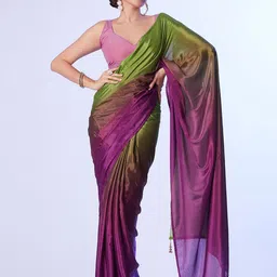 Kalista Women Ombre Pure Chiffon Ready to Wear Saree-picture-36