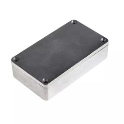 RS PRO Silver Aluminium Alloy Enclosure, IP65, Black Lid, 115 x 65 x 30.2mm Model No 1610931-image-7
