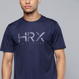 HRX by Hrithik Roshan Men Brand Logo Training Printed Sports T-shirt-image-22