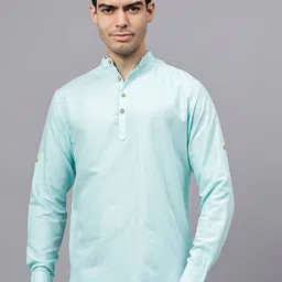 Vida Loca Men Patchwork Kurta-image-19