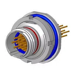 AMPHENOL AEROSPACE CIRCULAR CONNECTOR, RCPT, 26POS, JAM NUT, 2M801-038-07MT10-26PA-picture-41
