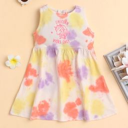 MeeMee Tie and Dye Print Fit & Flare Dress-picture-41