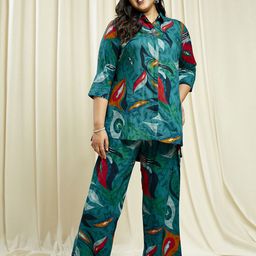 Globus Printed Tunic With Trousers Co-Ords-20