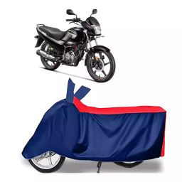 Auto Pearl Polyester Two Wheeler Cover for Hero Super Splendor (Red Blue)-image-55