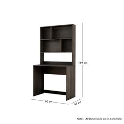 HEXA RED Brown Engineered Wood Study Table For Work From Home Students & Computer Table image 4
