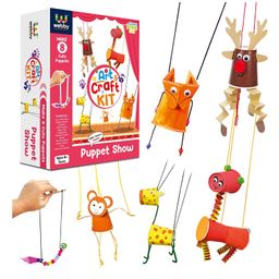 Webby DIY Art & Craft Puppet Show Activity Kit - Multicolour-23