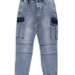 My Milestones Solid Pocket Detailed Jeans - Blue-picture-8