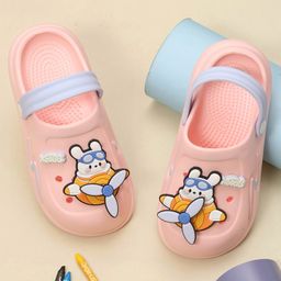 Yellow Bee Rubber   Airplane Detailed  Clogs - Pink-picture-18