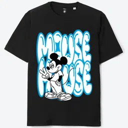 YK Disney Boys Graphic Printed Round Neck Abstract Pure Cotton Oversized Fit T-Shirt-image-25